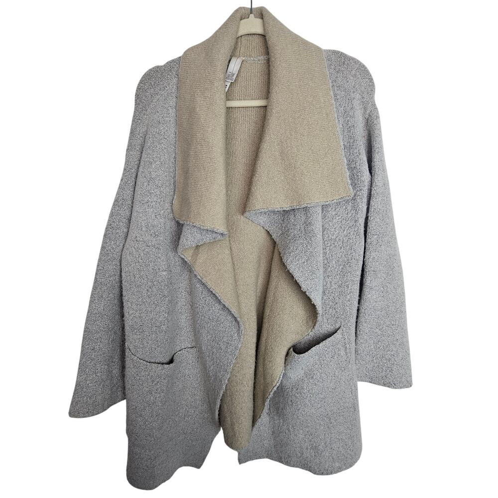 Marla Wynne Womens Cardigan Sweater M Lagenlook Minimalist Oversized Comfy Cozy